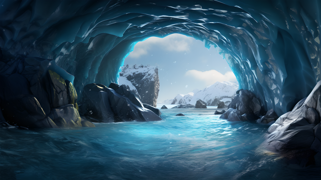 冰洞穹顶摄影版权图片下载