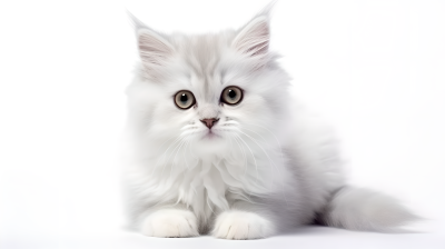可爱猫咪明亮眼睛摄影图