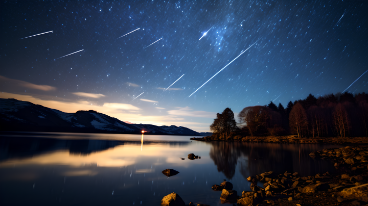 流星雨动态版权图片下载