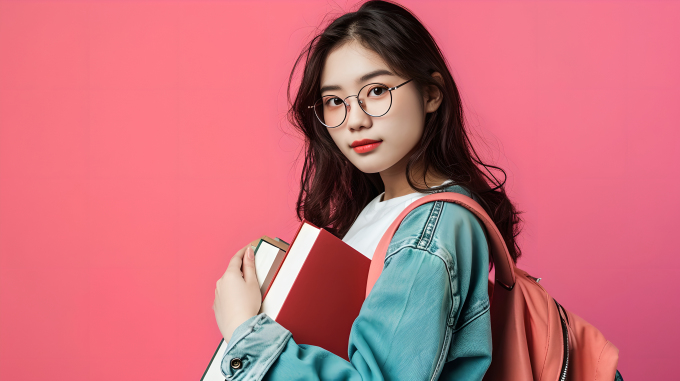 女大学生摄影图片