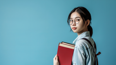 女大学生年轻美丽摄影图片