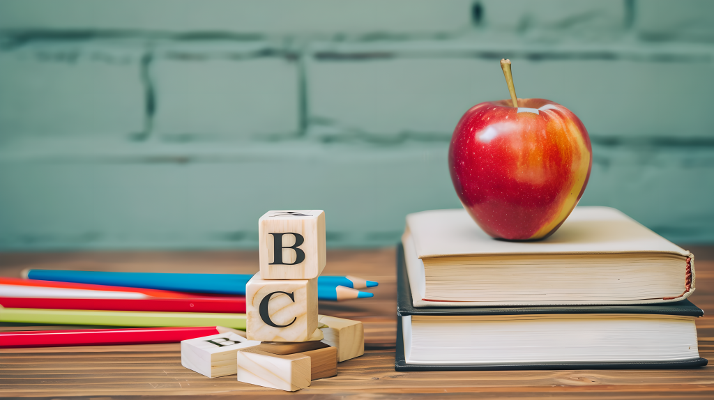 书籍苹果教育摄影图