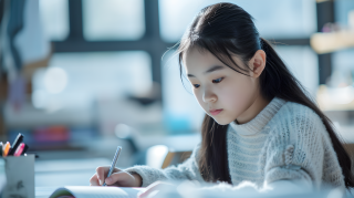 大学生学习摄影图