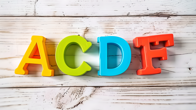 字母积木学习教育图片