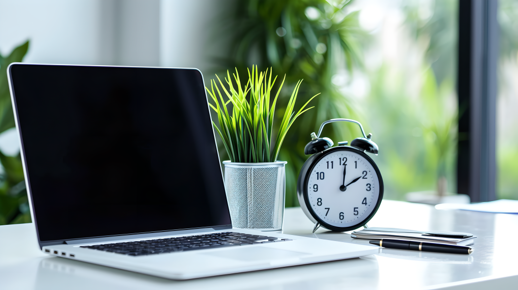 笔记本电脑简约桌面版权图片下载