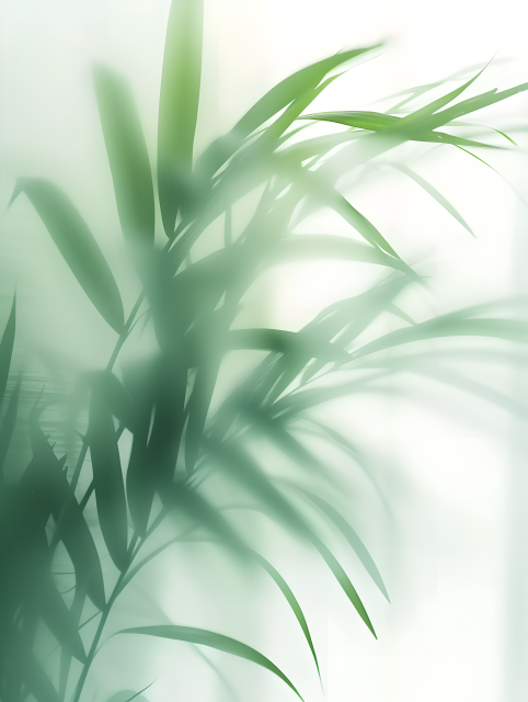 小清新植物叶片近景图片