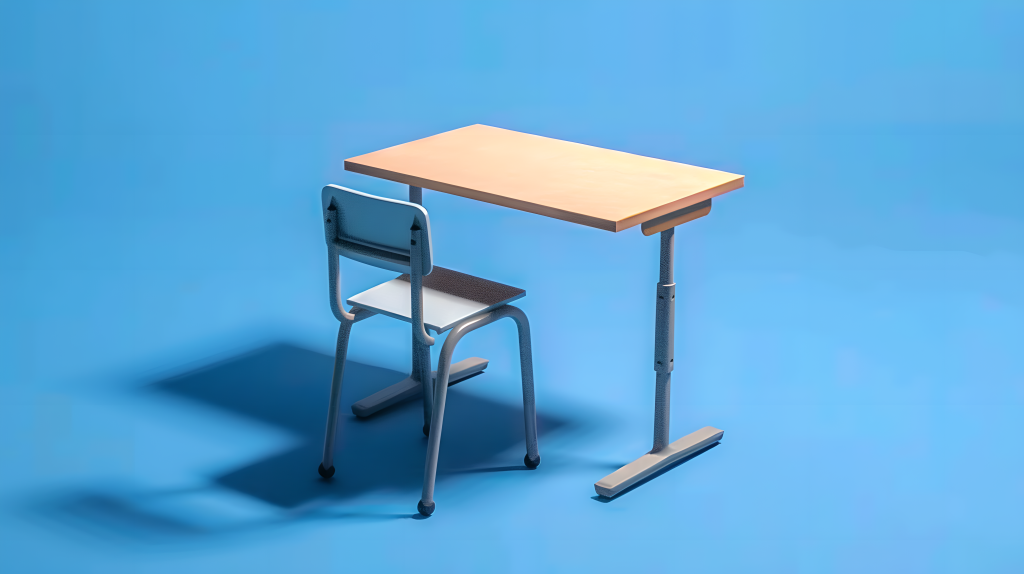 极简书桌简约风格版权图片下载