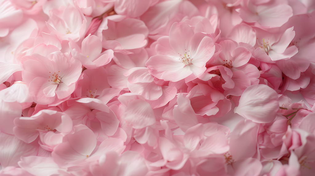 樱花花瓣粉色渐变版权图片下载