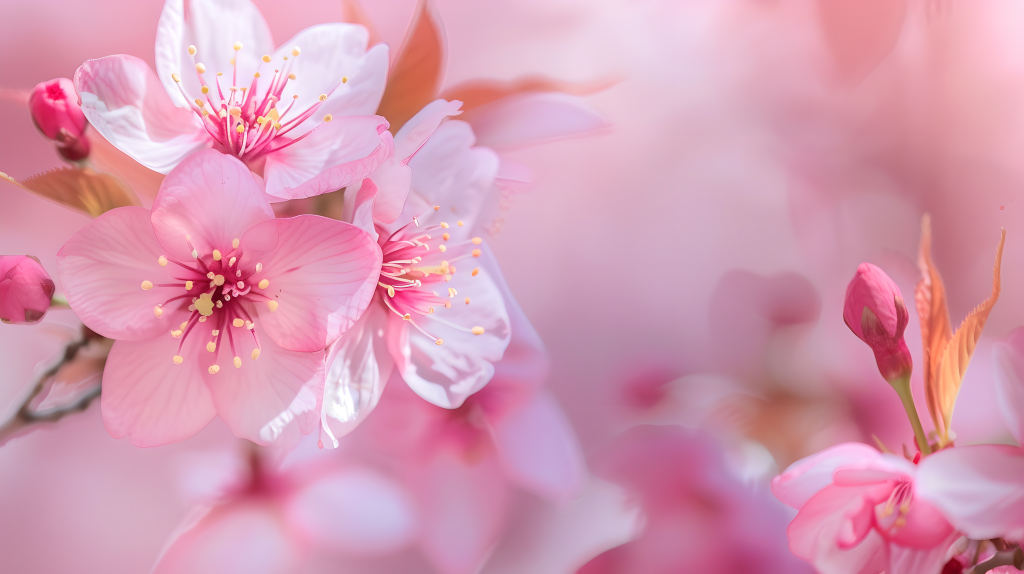 粉色樱花浪漫绽放图片