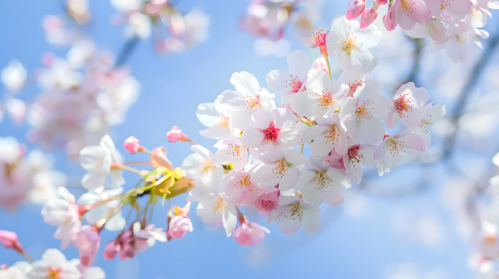 樱花唯美仰拍版权图片下载