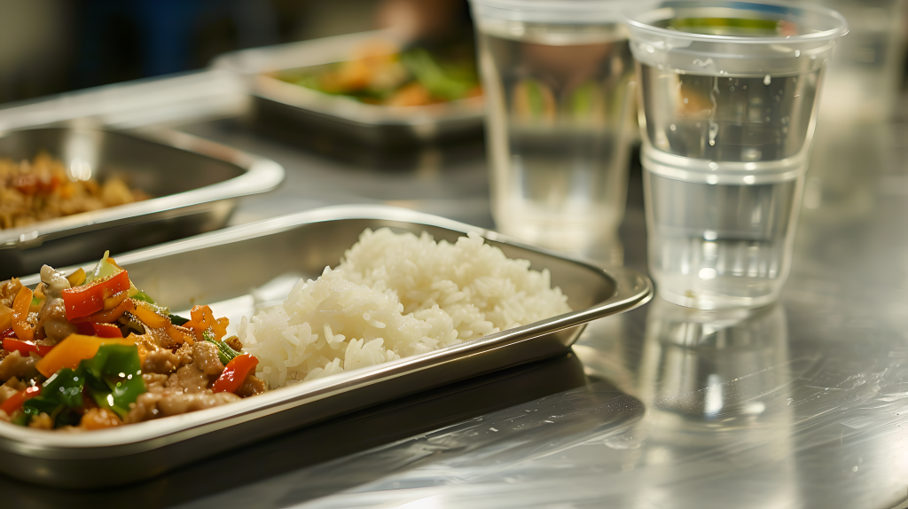 营养餐学生餐盘版权图片下载