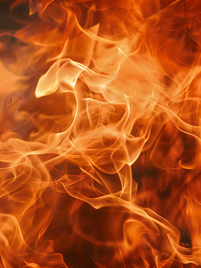 火焰特写俯拍图片