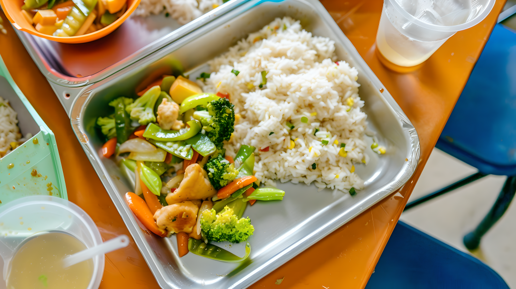 营养餐清炒西蓝花版权图片下载