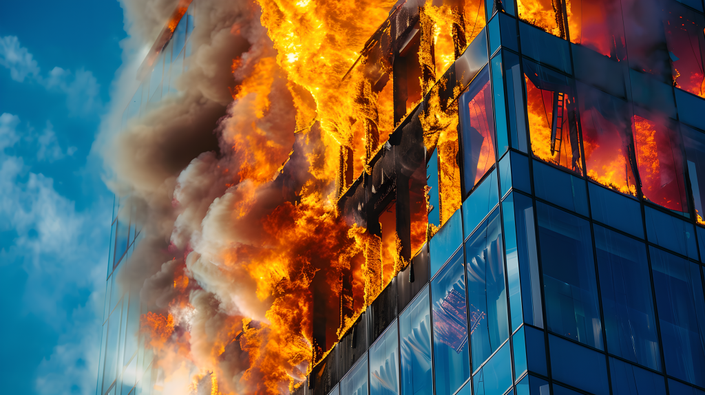 火灾现场惨烈图片