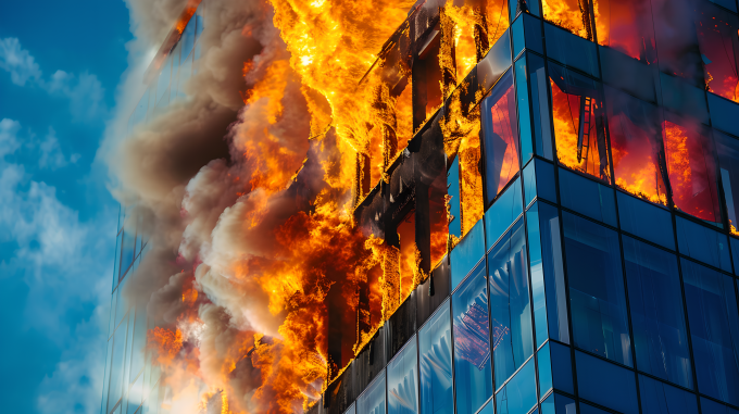 火灾现场惨烈图片