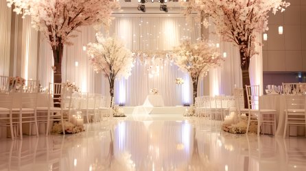 订婚婚礼布置精美大厅图片
