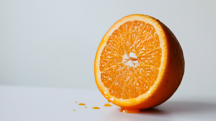水果切面橙子图片