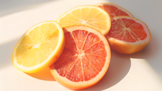 水果切面唯美光影图片