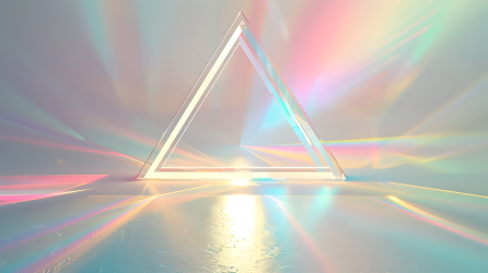 三角形七彩光图片
