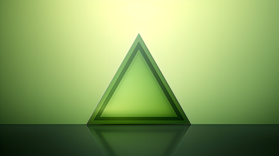 三角形绿色光晕图片