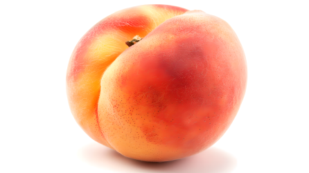 单个水果简约桃子图片