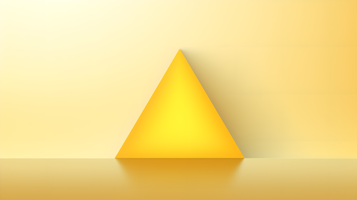 三角形亮黄色版权图片下载