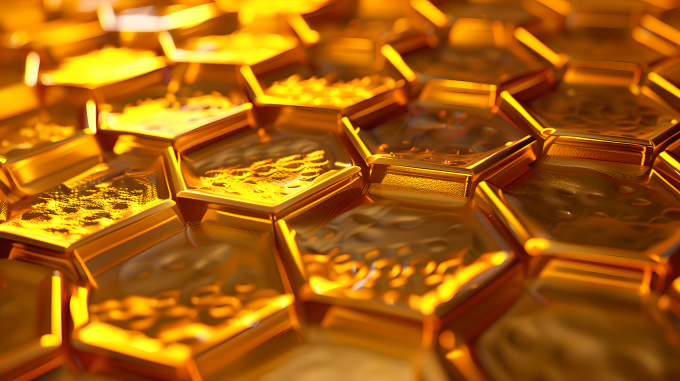 3D蜂巢形状整洁图片