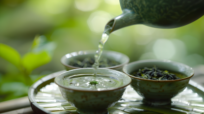 清茶植物背景图片