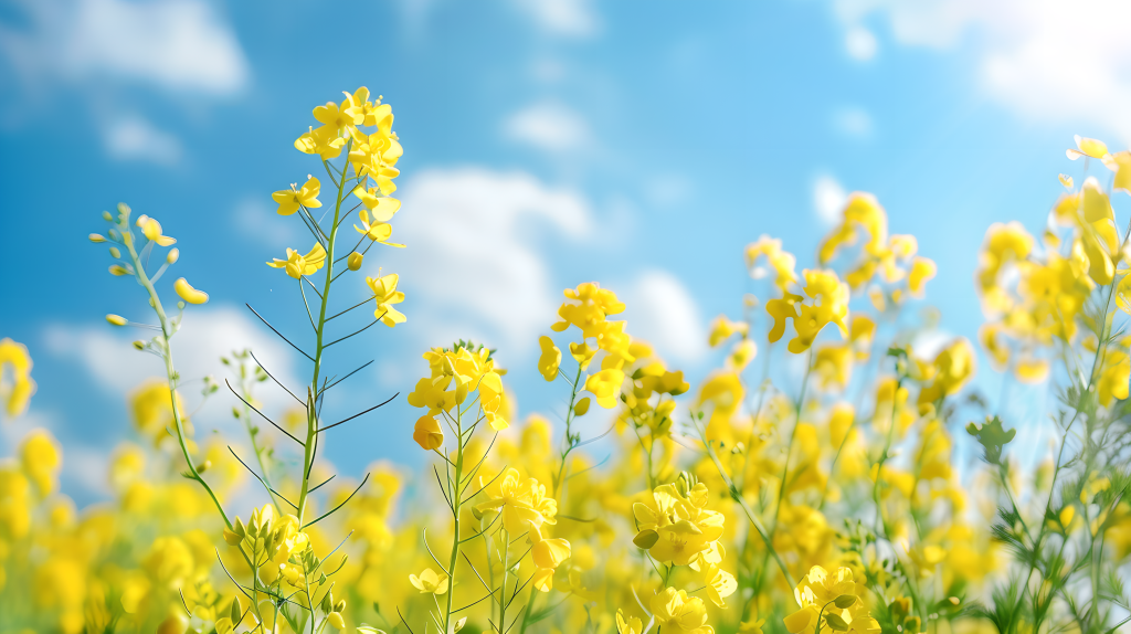 油菜花田风光版权图片下载