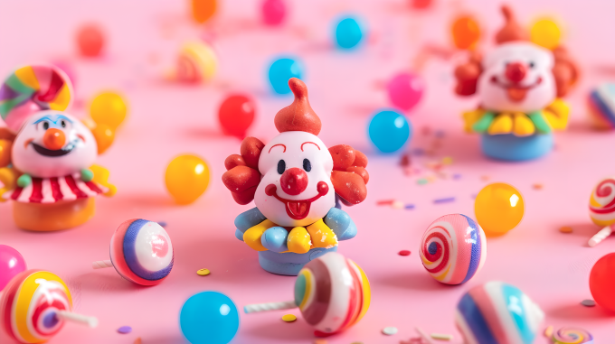 小丑玩偶童趣主题图片