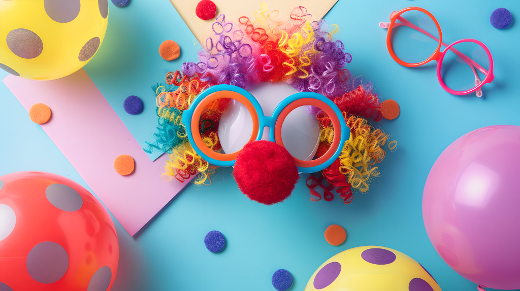 小丑道具五彩缤纷图片