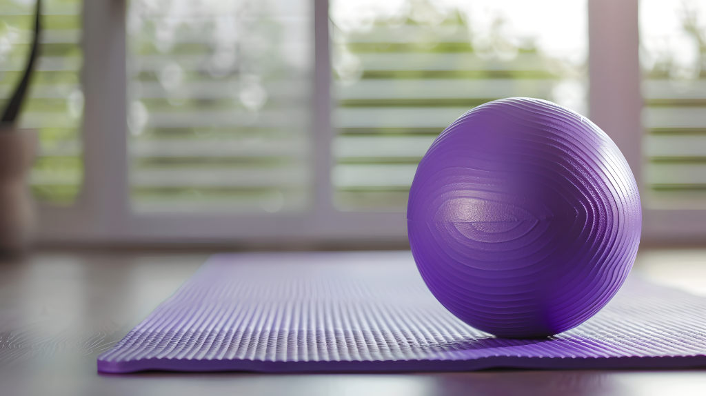 瑜伽球室内瑜伽版权图片下载