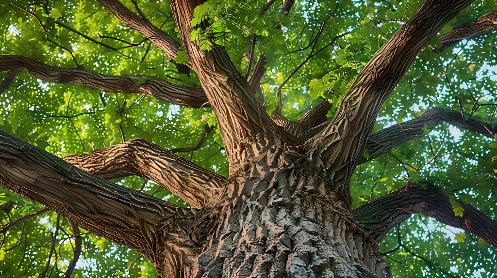 大树郁郁葱葱图片