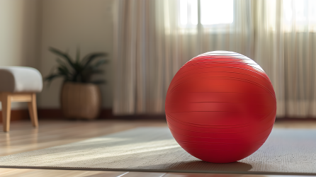 瑜伽球闲暇运动图片