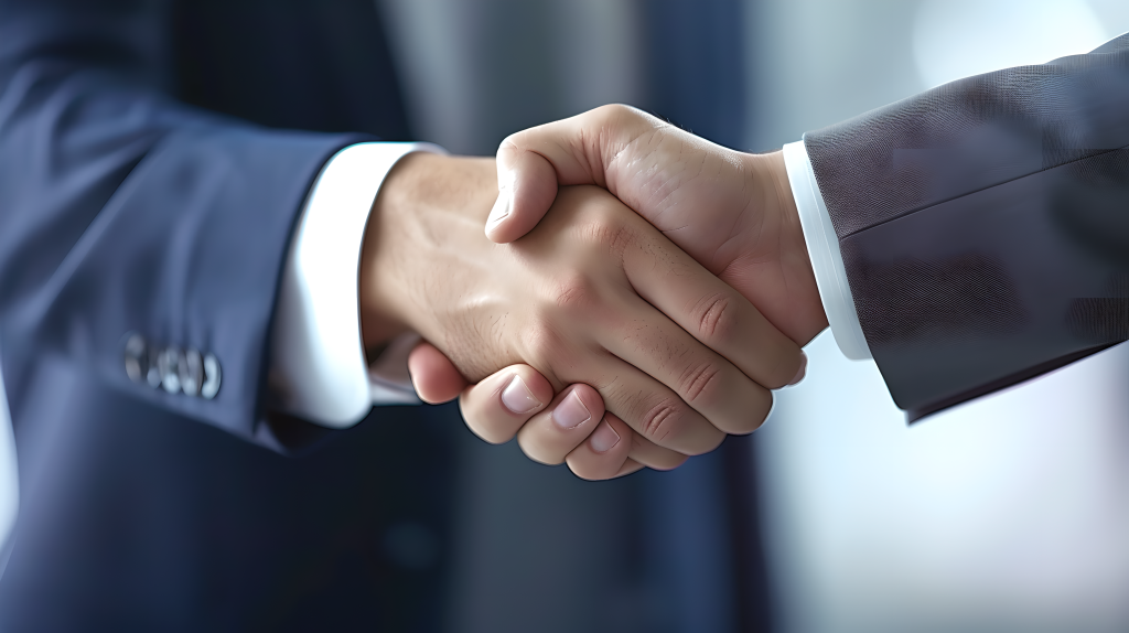 商务礼仪信任握手图片