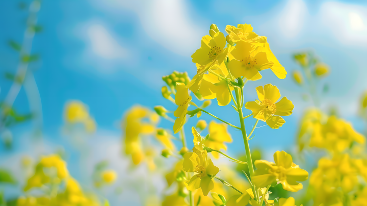 油菜花黄色花瓣版权图片下载