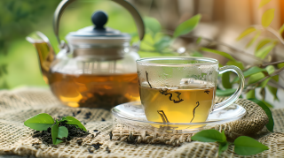 清茶室外品茗图片