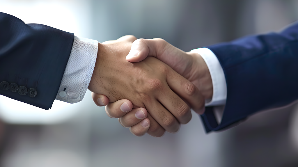 商务礼仪合作握手图片