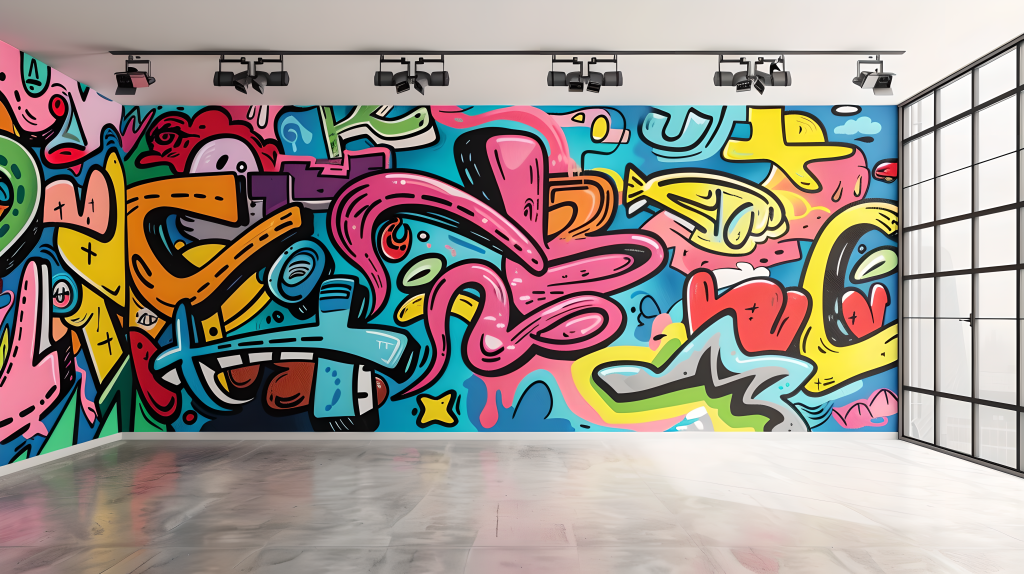 手绘墙室内壁画图片