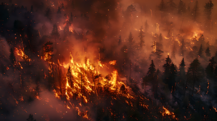 森林火灾自然灾害图片
