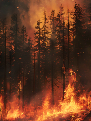 森林火灾自然火灾图片