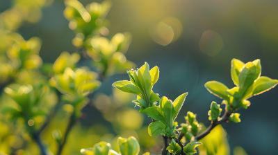 绿色嫩芽春天图片
