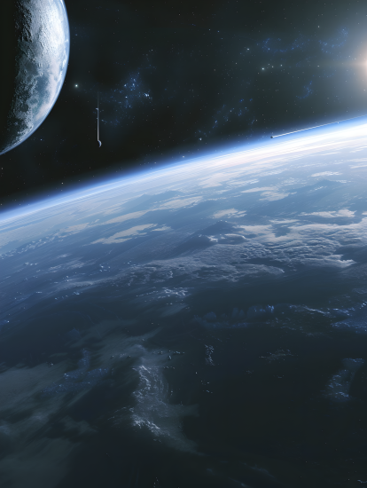 外太空星系漫游图片