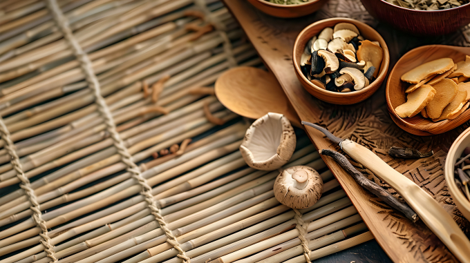 中药材特写图片