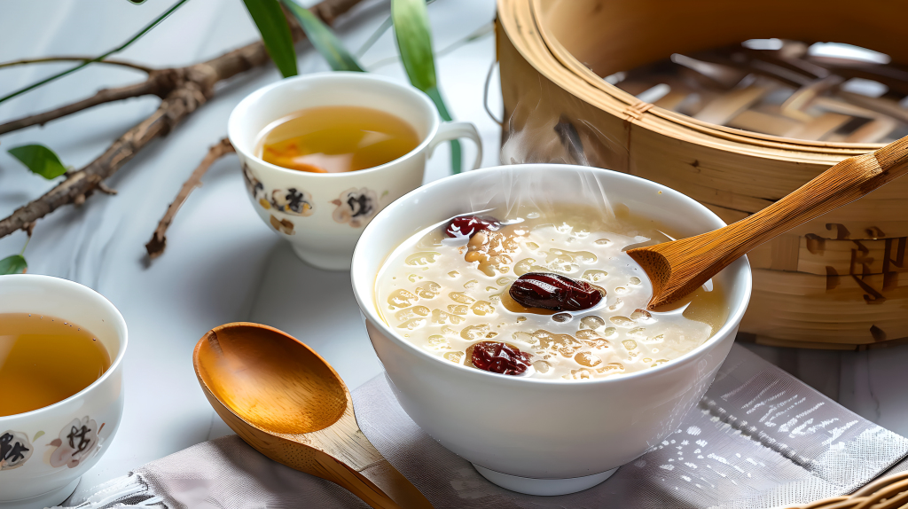 早餐红枣莲子粥版权图片下载