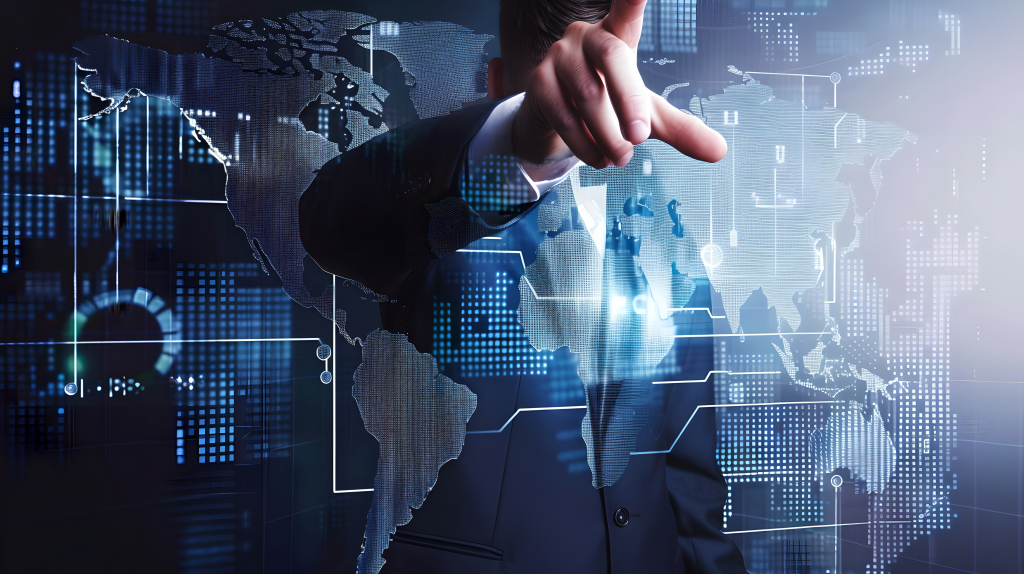 商务科技触摸未来版权图片下载