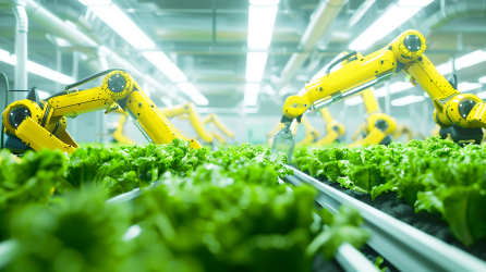 智慧农业机器人种植图片