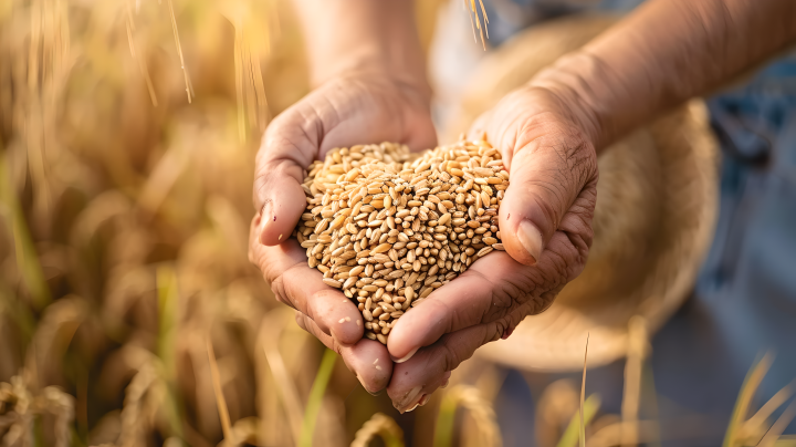 农民丰收的小麦版权图片下载