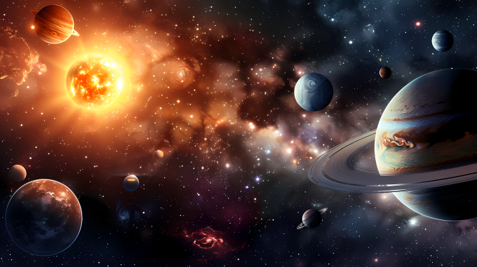 宇宙星系美景图片