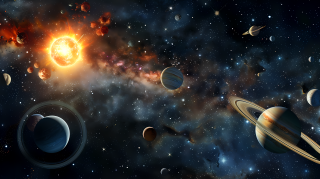 外太空星系图片